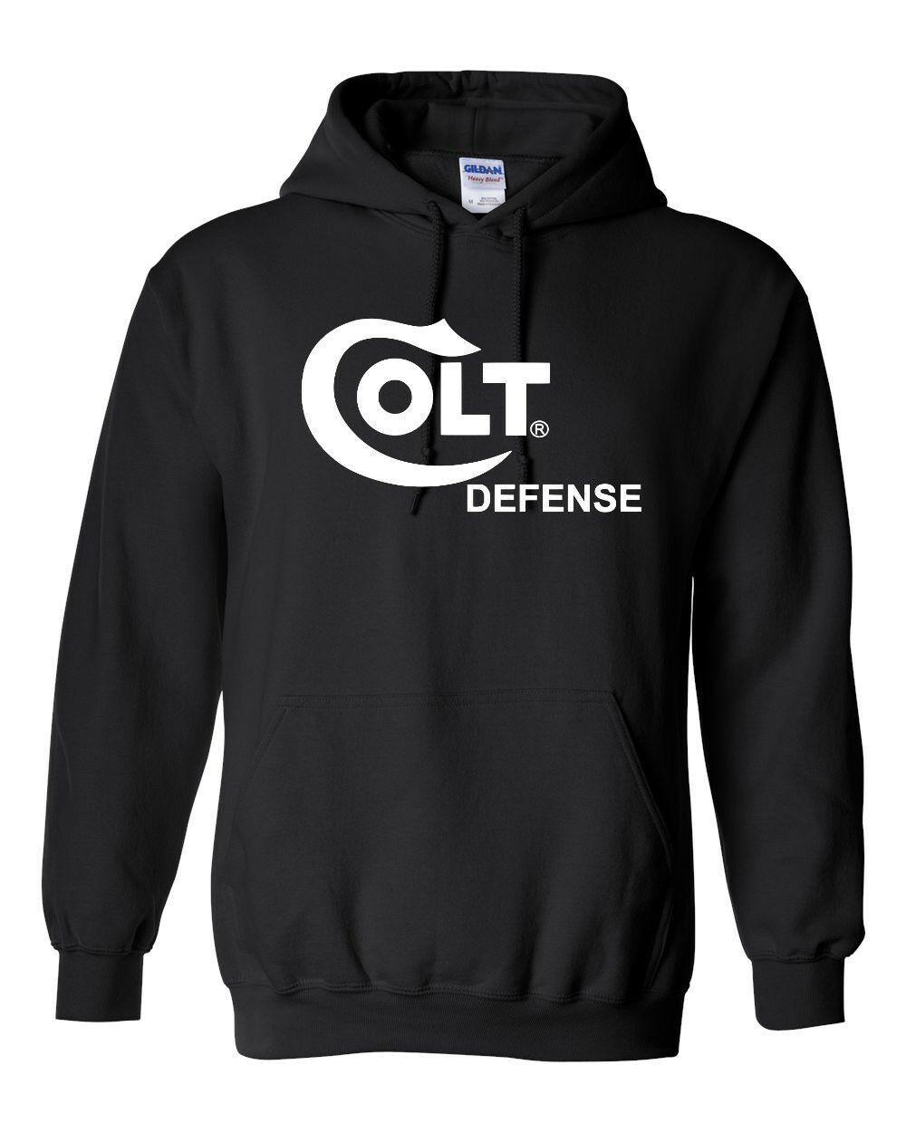 Colt Defense White Logo Hoodie Sweatshirt Pro Gun Brand 2nd Amendment