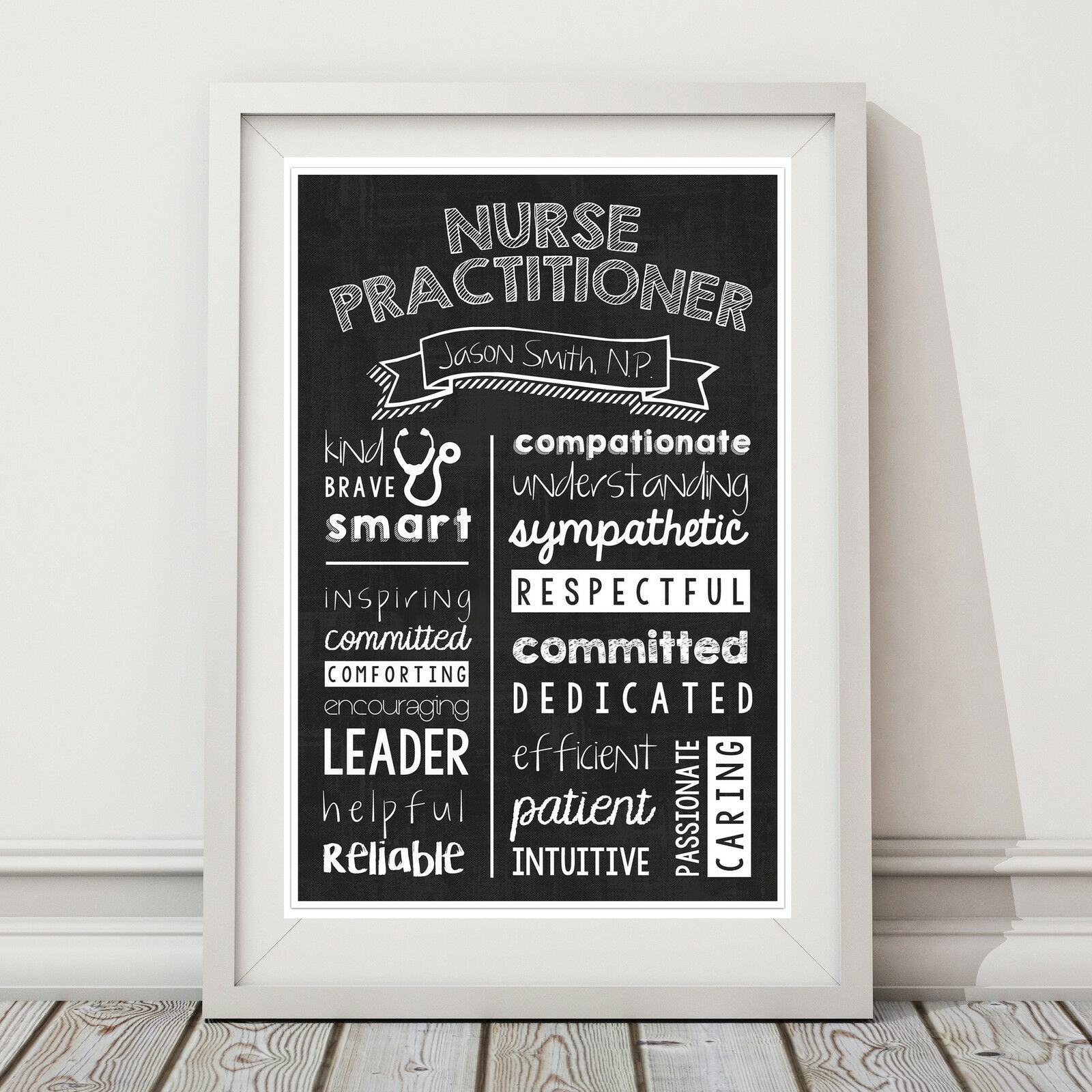 Nurse Practitioner Chalkboard Wall Art – Nurse Practitioner Graduate ...