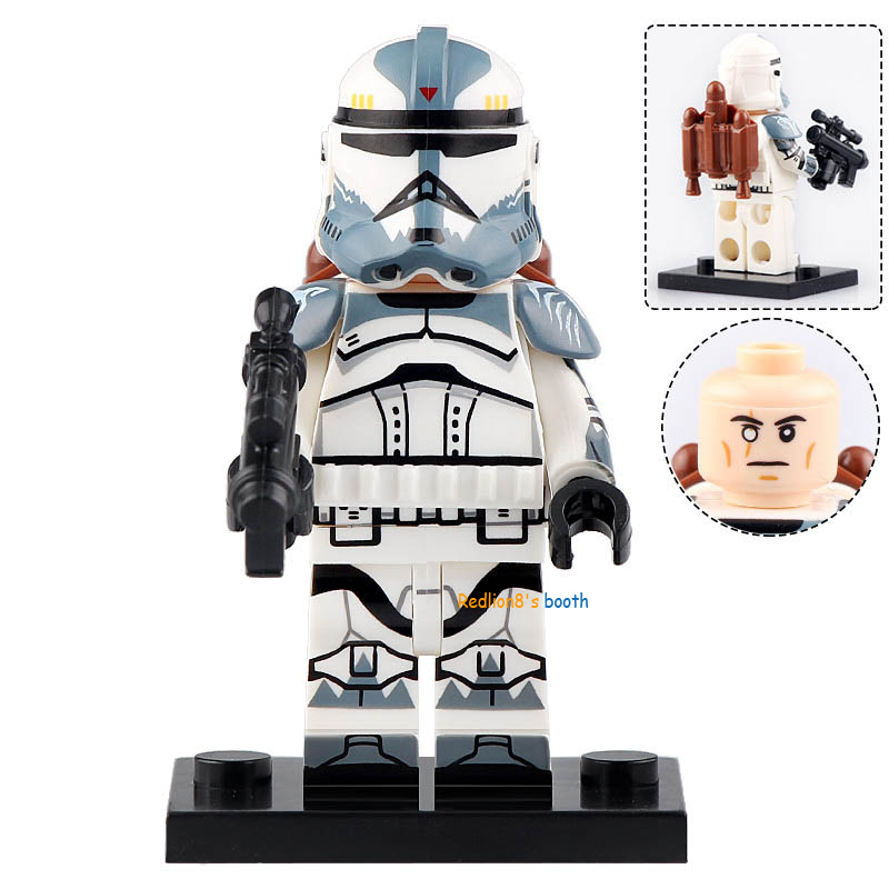 Clone Commander Wolffe Star Wars Minifigures Lego Compatible Toys