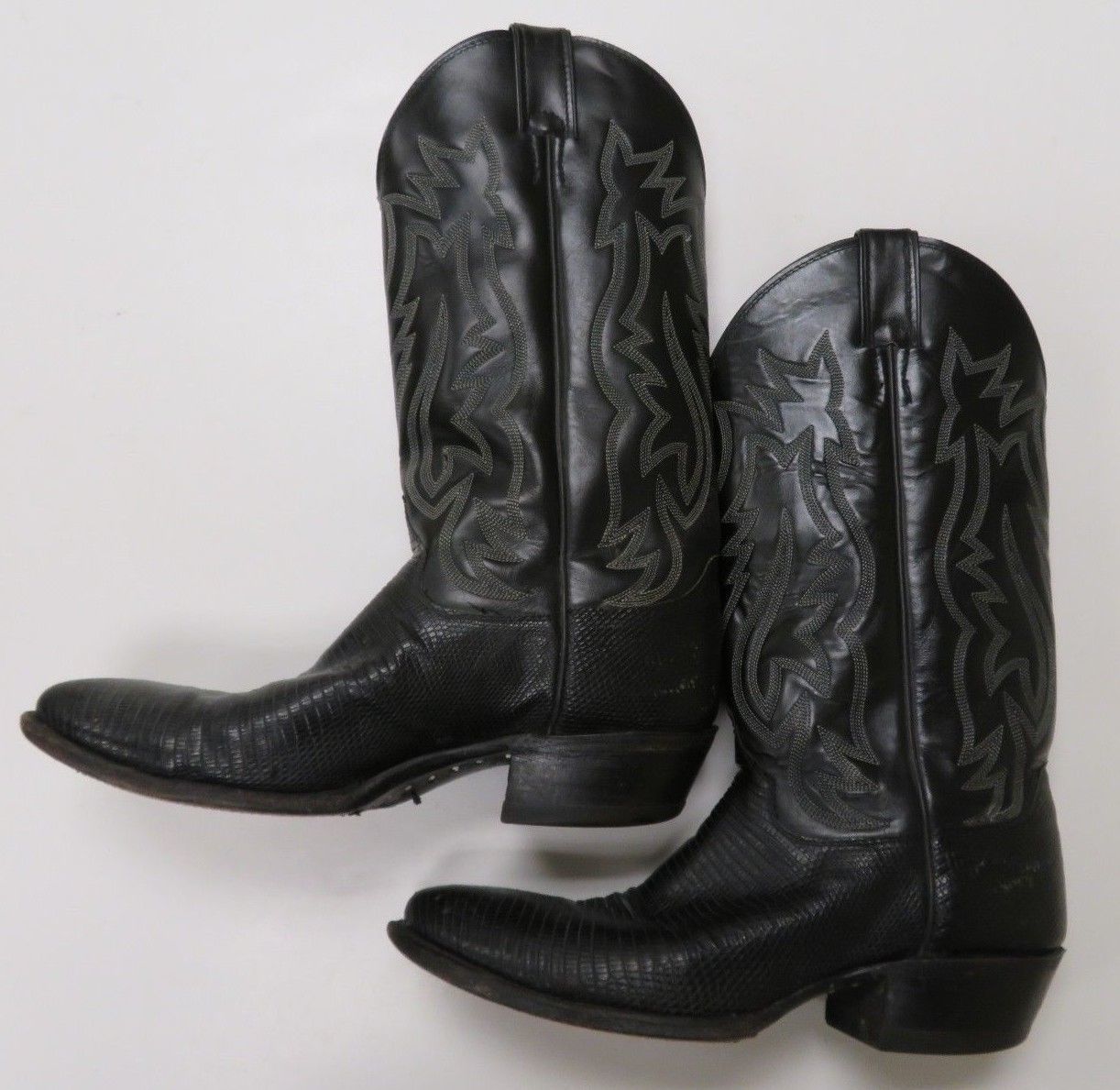 justin black western boots