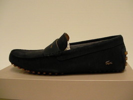 Lacoste men casual shoes slip on navy size 9 us new with box - $118.75