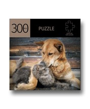 Jigsaw Puzzle 300 Piece Cat & Dog Pals Durable Fit Pieces 11" x 16" Leisure  image 1
