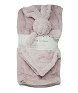 Sweet Dreams Faux Fur Rabbit Gift Set, Blanket and Security Blanket Colo... - $29.99