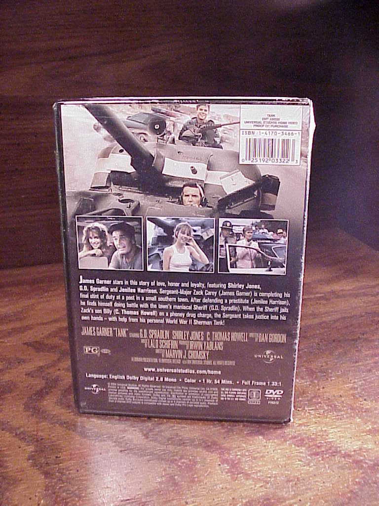 Tank DVD, Sealed, with James Garner, Shirley Jones and C. Thomas Howell ...