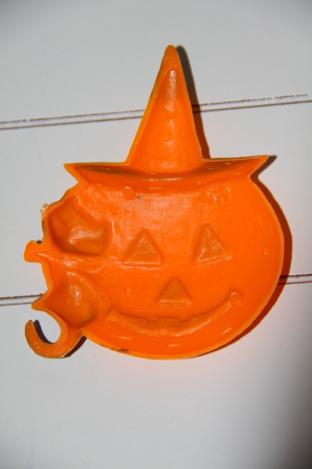 SET OF 6 VINTAGE HALLOWEEN CAKE CUPCAKE TOPPER PICKS ORNAMENT CAT WITCH MOON