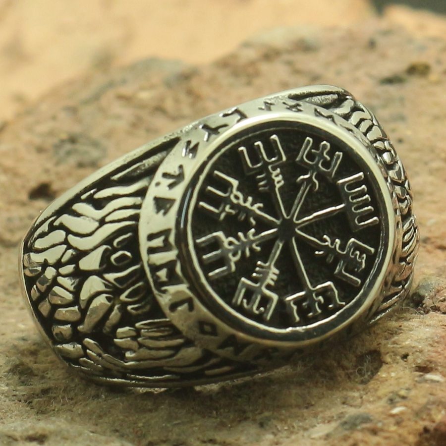 Size 7 to Size 14 Men Boy 316L Stainless Cool Newest Viking Vintage Ring