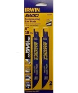 Irwin 372610P2 6&quot; x 10 TPI Metal &amp; Wood Reciprocating Cutting Blades 2 P... - $2.23