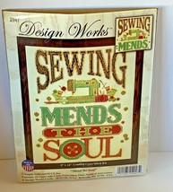 Design Works #2947 "Mend the Soul" 9" x 12" Counted Cross Stitch Kit  - $9.95