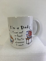 Vintage Hallmark I'M A DAD I can eat in front of the TV whenever Coffee Mug Cup - $14.95