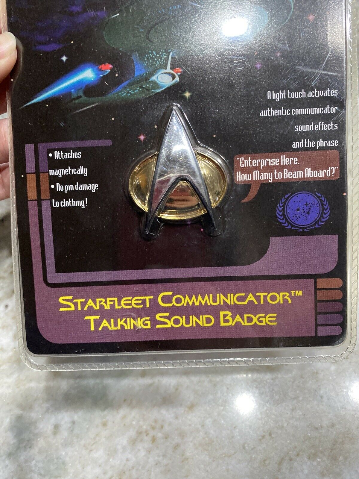 Klingon Communicator mit Sound magnetisch Von 1996 