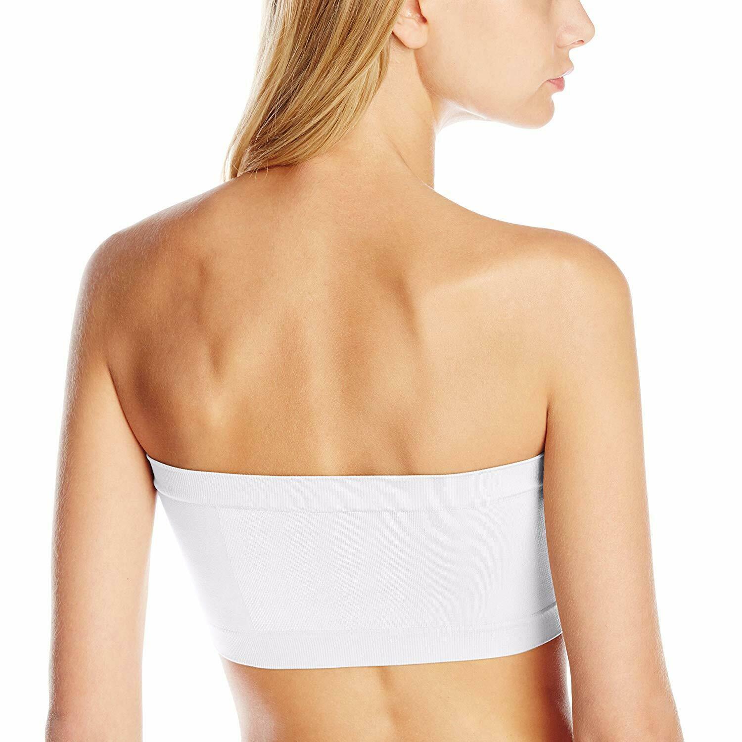 RHONDA SHEAR White Plus Size Ahh Angel Seamless Bandeau Bra, US 1X, NWOT - Bras & Bra Sets