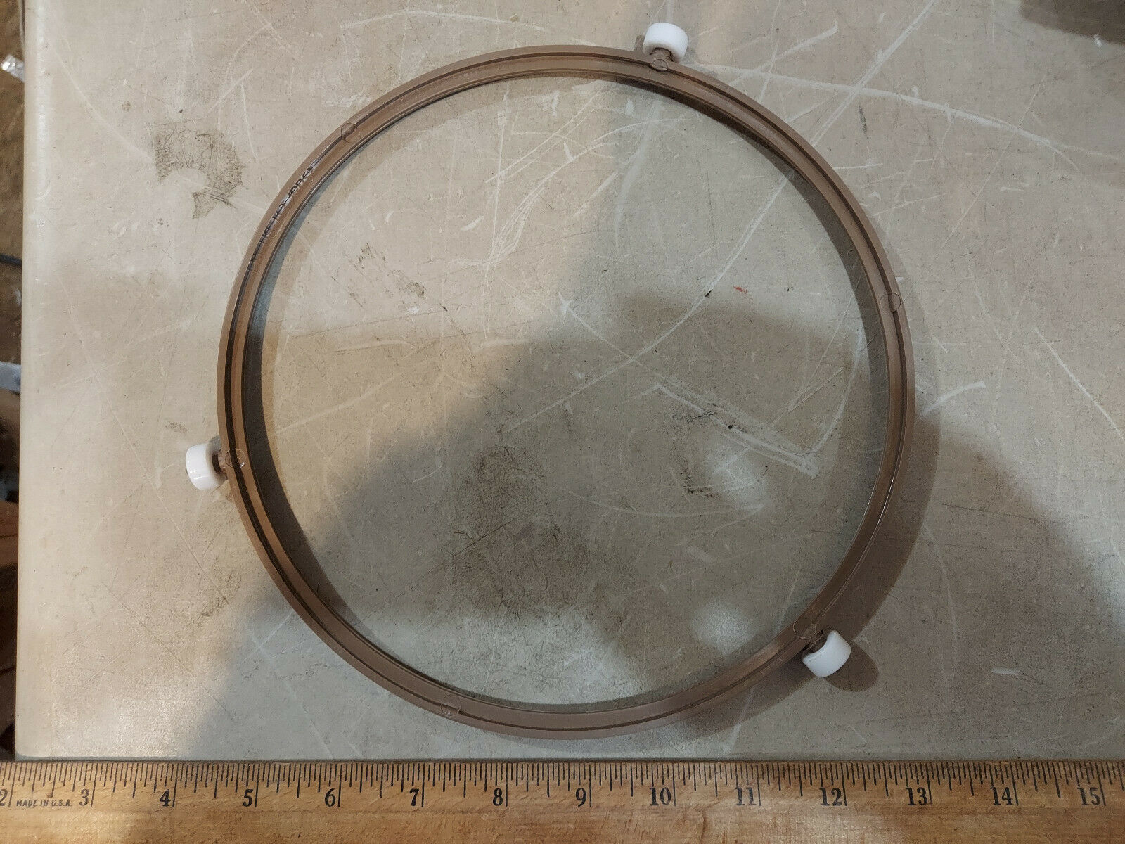 22AA63 KENMORE PARTS: CARRIAGE, ROLLER RING, 8-1/2" DIAMETER, 9-1/4" TRACK, VGC - $10.33