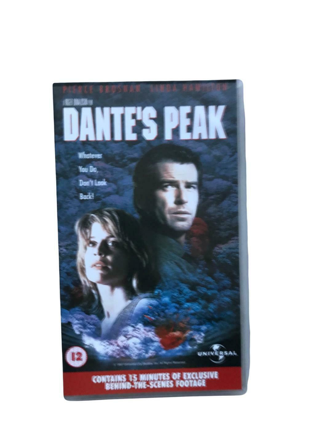 Dante's Peak VHS Video Tape Pierce Brosnan, Linda Hamilton - VHS Tapes