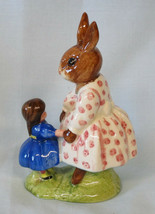 Royal Doulton Dollie Bunnykins Playtime Blue Dress Signed Mickael Doulton - $59.29