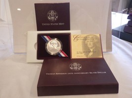 1993 P Thomas Jefferson Commemorative Silver $1 Dollar - Uncirculated - ... - $35.95