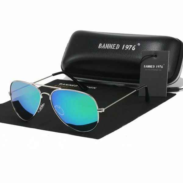 Sunglasses Polarized Metal Frame Classic Design Pilot Sun Glasses
