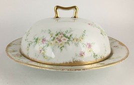 Theodore Haviland Limoges (THBR119) Butter dish with strainer &amp; lid - $90.00