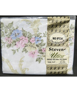 Stevens Utica Canterbury Twin Flat Sheet No Iron Percale Vintage Floral ... - $10.88