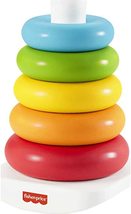 Fisher-Price Rock-a-Stack, Classic Ring Stacking Toy Made from Plant-Based Mater - $27.00