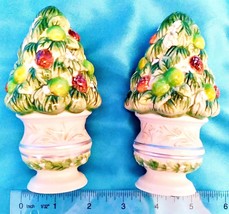 CHRISTMAS TREE - Fitz and Floyd - Salt and Pepper Shakers - $19.19
