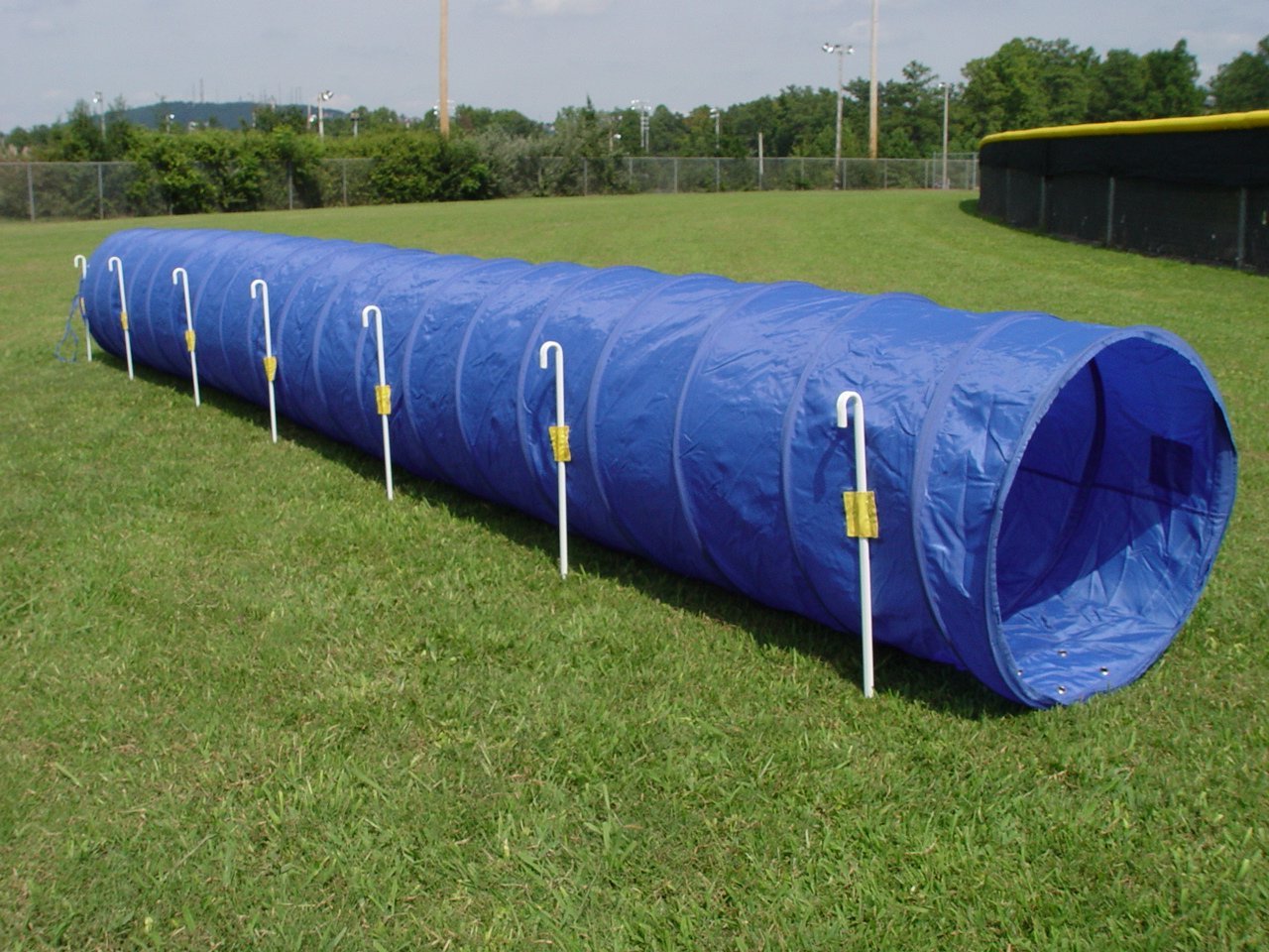 14' Dog Agility Tunnel with Stakes Training & Obedience
