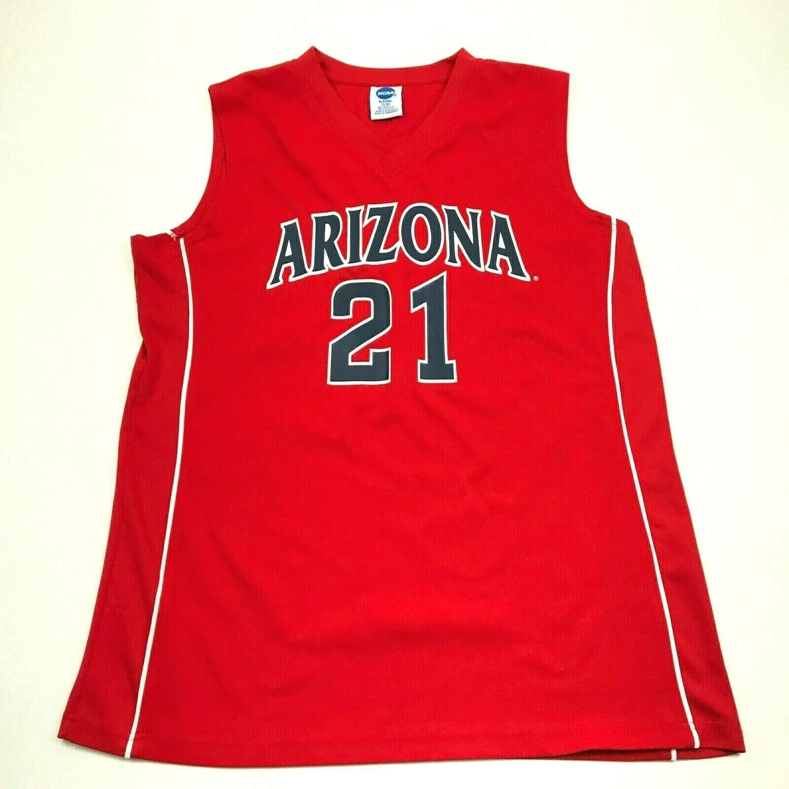 NCAA ARIZONA WILDCATS Basketball Jersey Size L Large Red Tank Top UofA