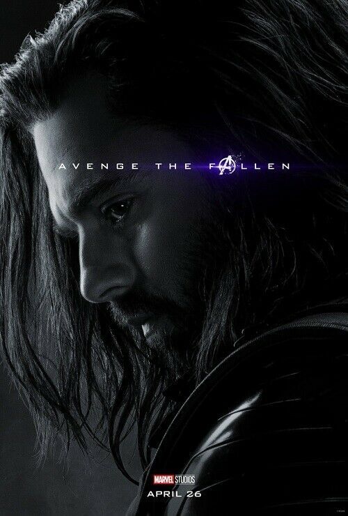 Avengers End Game Poster Winter Soldier Marvel Movie Art Print 24x36 27x40