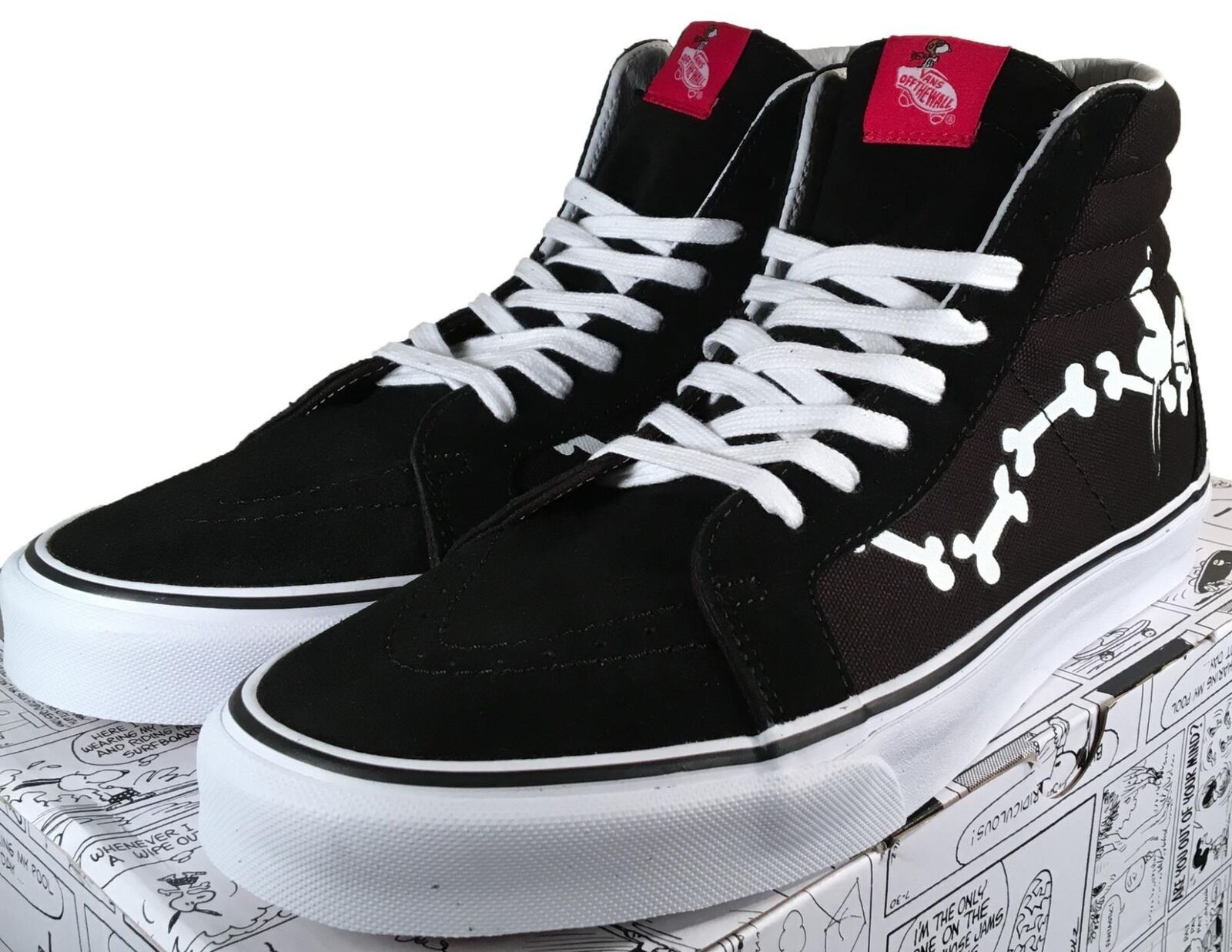 Vans X By Peanuts Sk8-hi Snoopy Bones & Woodstock High Top Sneaker 