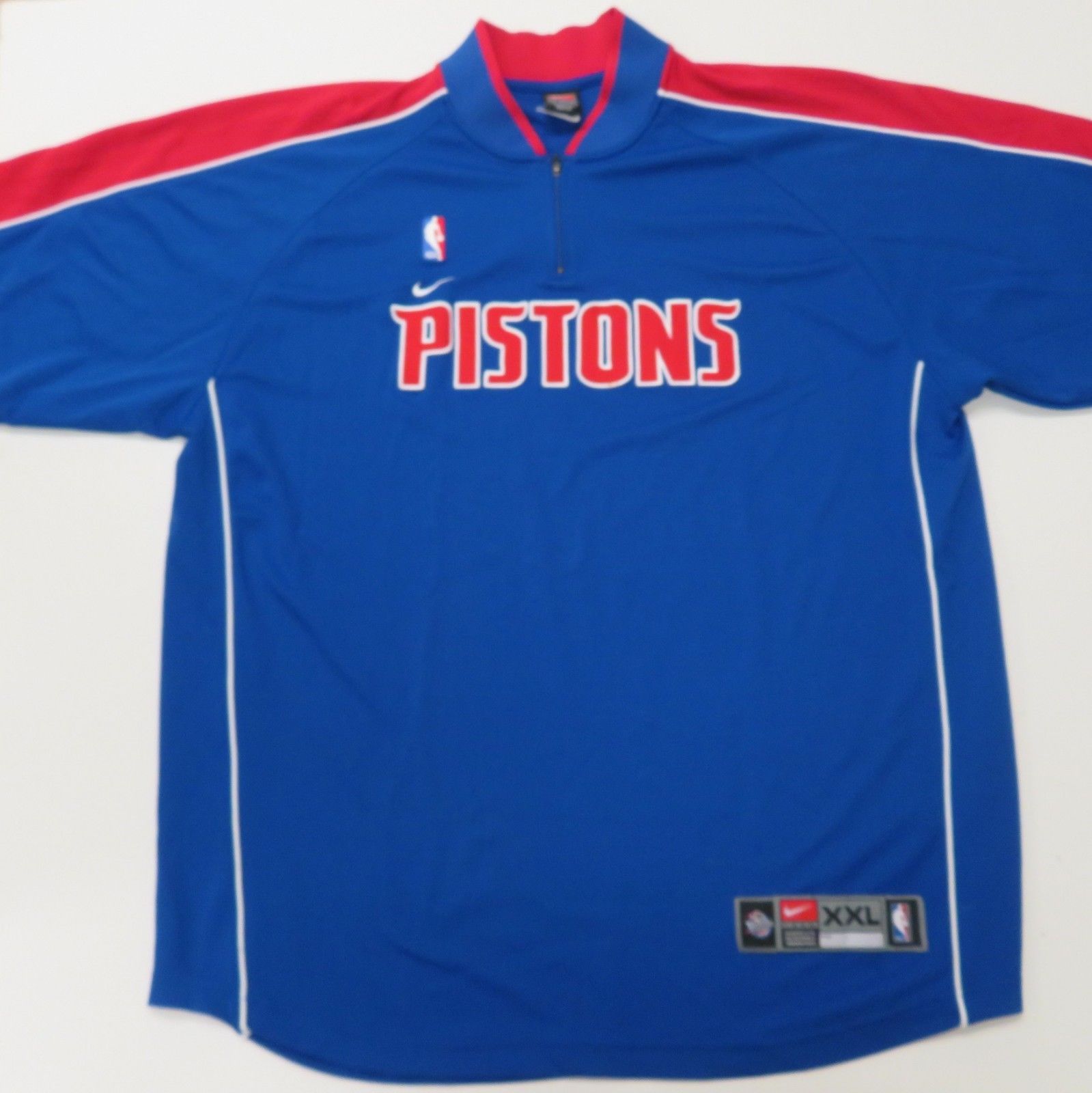 90s Nike NBA Detroit Pistons Basketball Warm Up Jersey Shirt Mens XXL ...