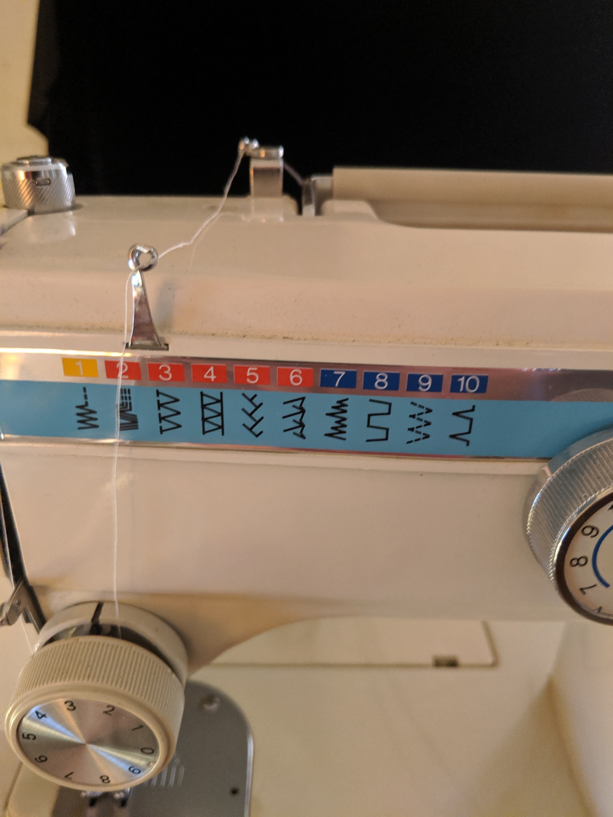Vintatge Necchi 535FA Sewing Machine Heavy Duty Lot WS Sewing