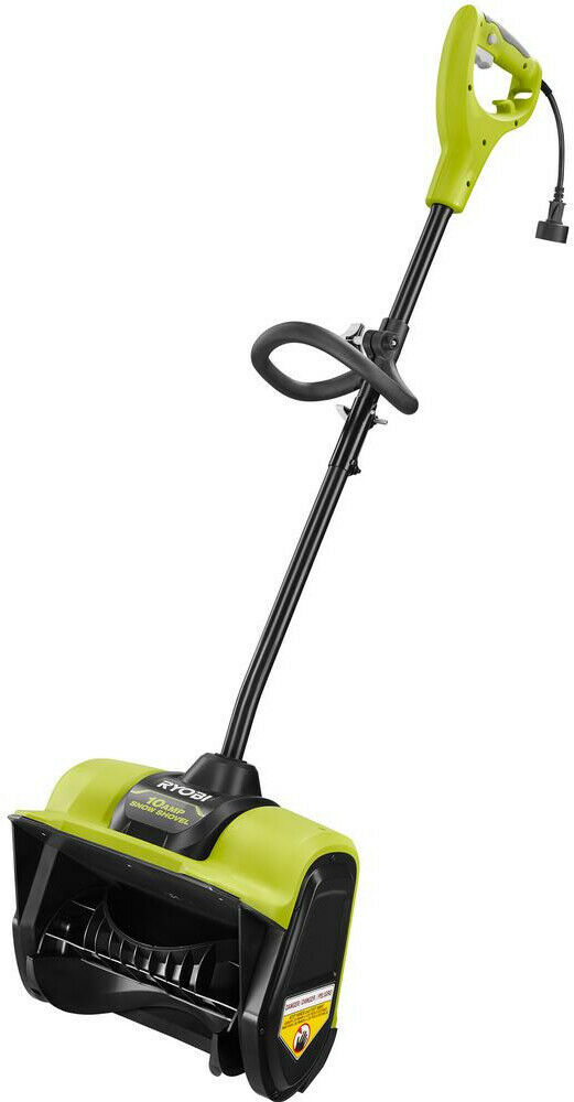 RYOBI Snow Blower Shovel 12 in. 120Volt 10Amp Electric Corded Plastic
