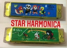 VINTAGE chinese Star Harmonica Kids Musical Instrument Toy Music-Circus ... - $14.85