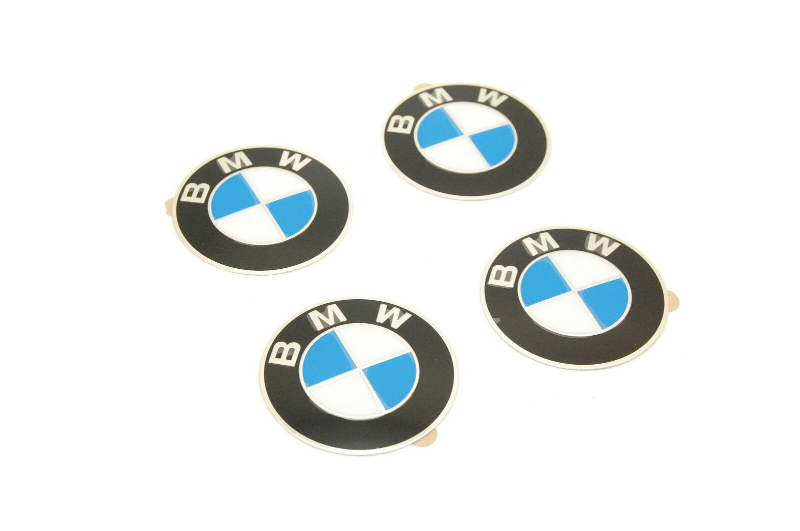 New BMW Wheel Center Cap Emblem Stickers Roundel Logo SET x4 D=70mm