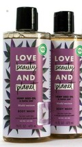 2 Love Beauty & Planet 16 Oz Hemp Seed Oil & Nana Leaf Body Bliss Moisture Wash