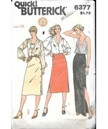 Vintage Butterick #6377 Misses&#39; Skirts in 3 lengths - Size 10 - $8.42
