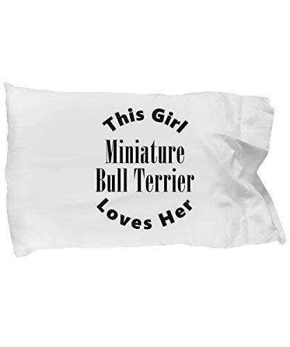 Unique Gifts Store Miniature Bull Terrier v2c - Pillow Case - $17.95