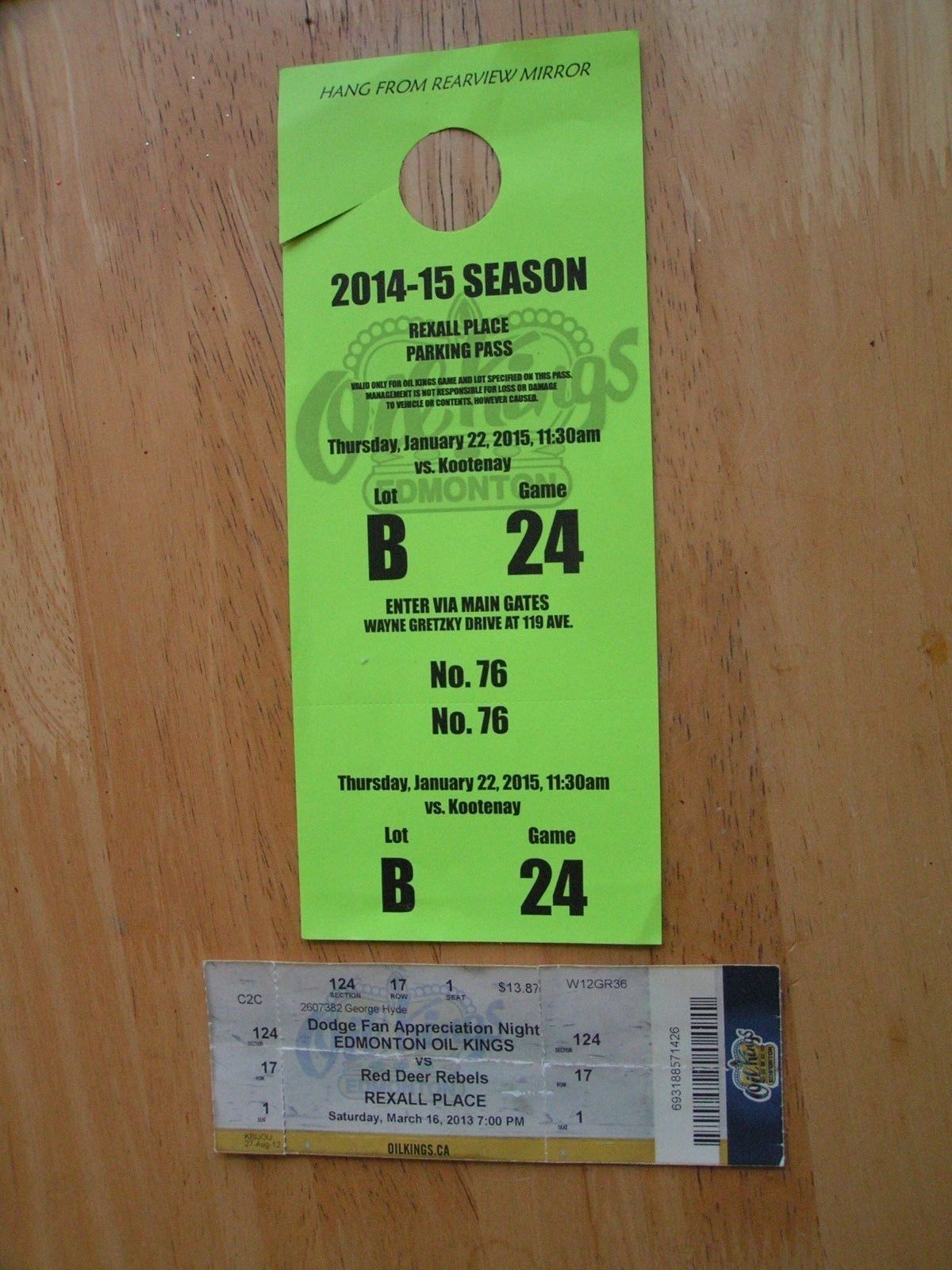 NHL Edmonton Oilers Assorted Years Ticket Stub Lot W/ “Milestones” 3.