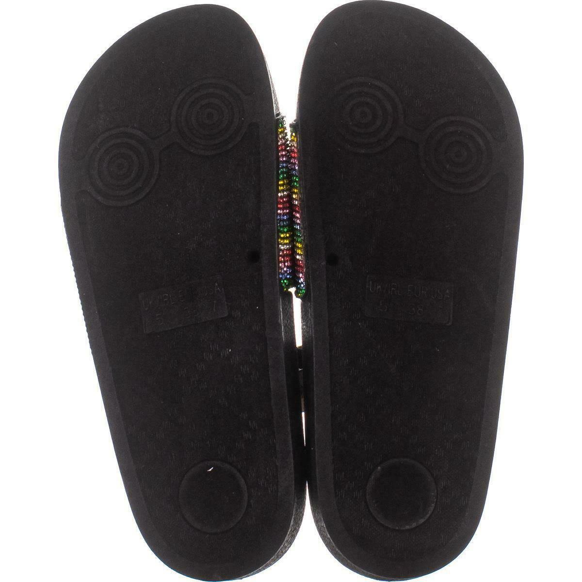 madden girl Fancy Slide Sandals, Black #sandals #slides #glitter #slipons #spring #springoutfits 