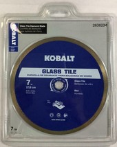 Kobalt 7&quot; Glass Tile Diamond Blade 2636234 ~ Brand New In Original Packa... - $21.57