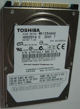 New MK1234GAX Toshiba HDD2D16 120GB 2.5" 9.5mm IDE 44pin Hard Drive Free US Ship - $34.25