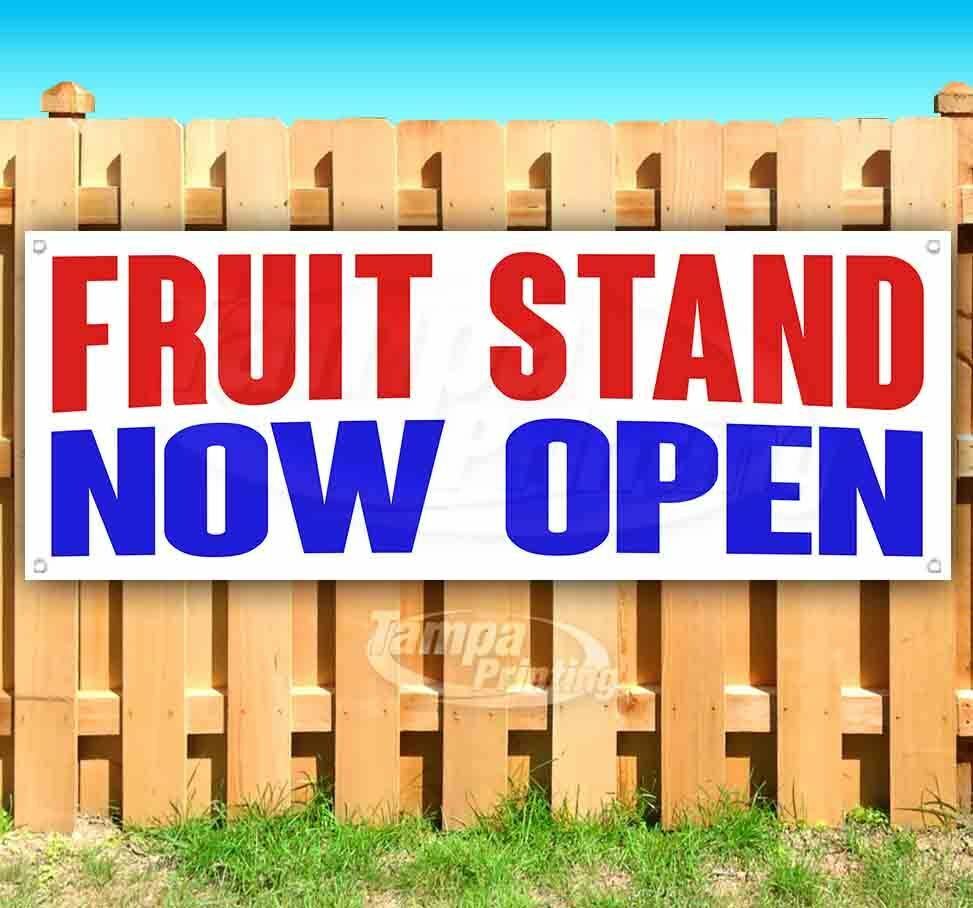 FRUIT STAND NOW OPEN Advertising Vinyl Banner Flag Sign Many Sizes ...