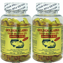 2x Golden Alaska Deep Sea Fish Oil Omega-3-6-9 1000mg 100 SG DHA EPA Mad... - $28.86