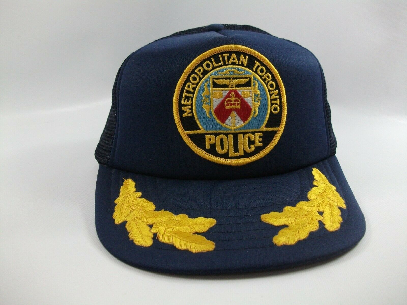 Metropolitan Toronto Police Patch Hat Vintage Blue Snapback Trucker Cap ...