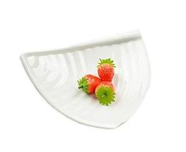 Alien Storehouse Creative Melamine White Bone Plate Dessert Pasta Dish Tray Plat - $18.36