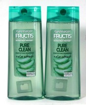 2 Count Garnier 22 Oz Active Fruit Protein Pure Clean Aloe Extract Shampoo