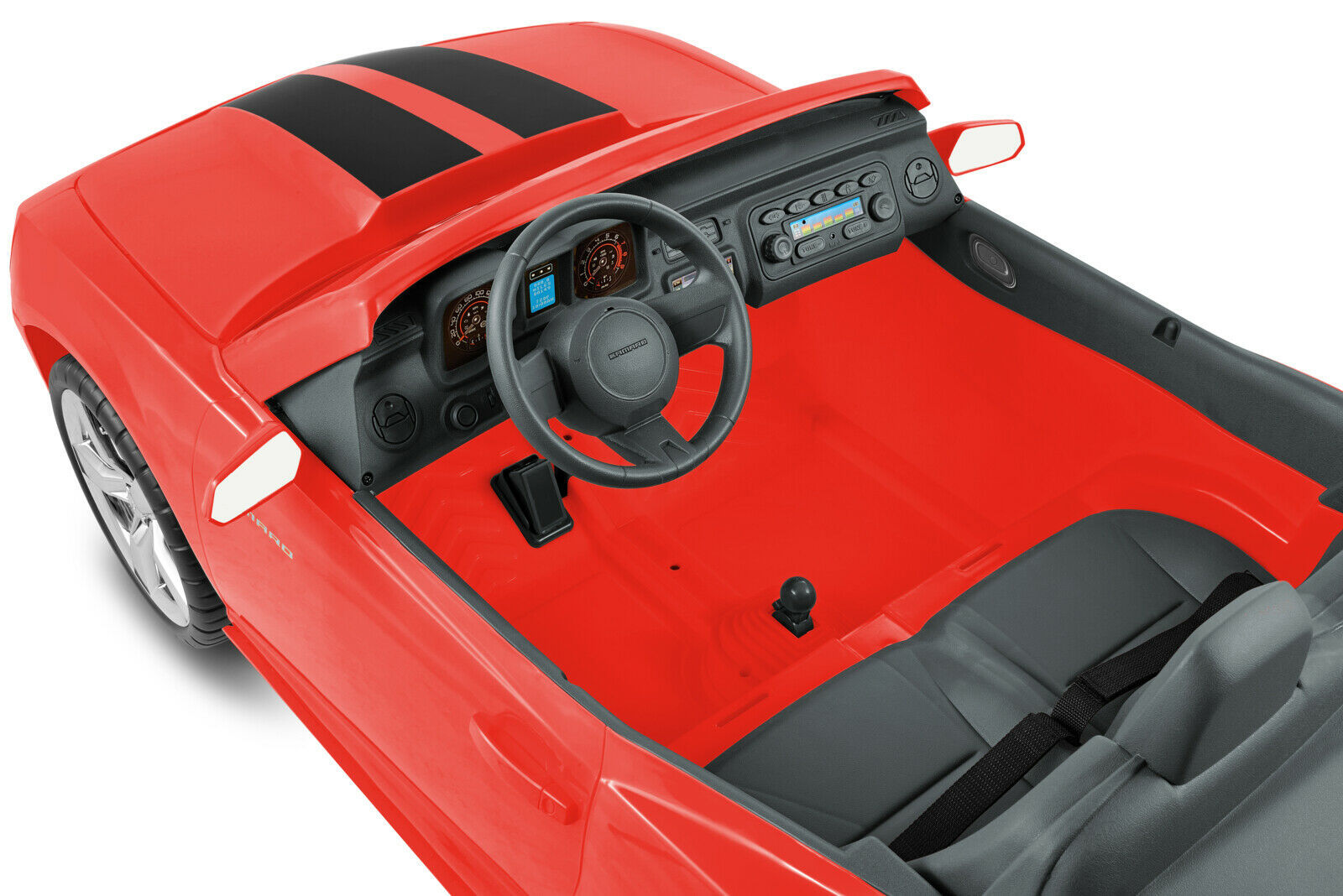 Kid Motorz Chevrolet Camaro 12Volt BatteryOperated RideOn, Red with Racing St Ride On Toys