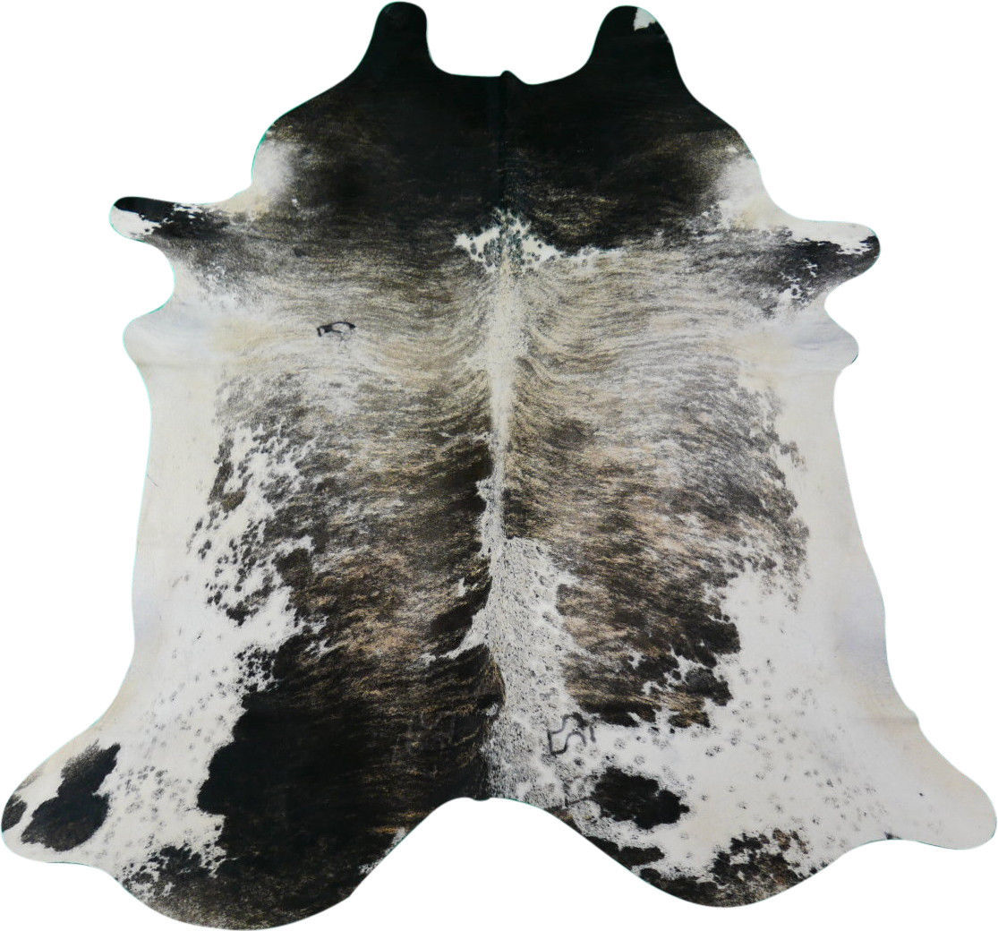 Grey Brindle Cowhide Rug Size: 7.5' X 6
