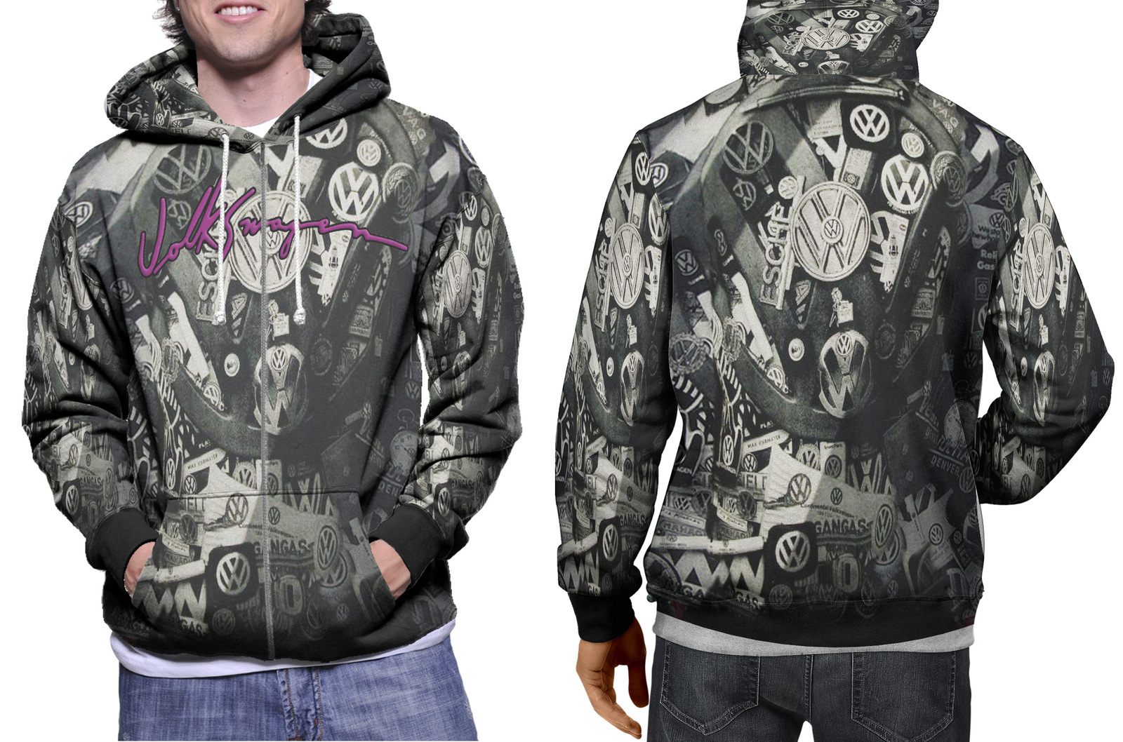 hoodie men's zipper Volkswagen - Hoodies & Sweatshirts