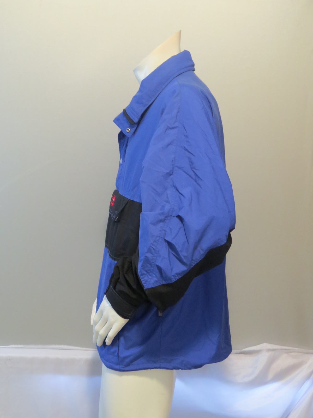 Vintage Quicksilver Snowboard Jacket Bright Blue Pullover Men's