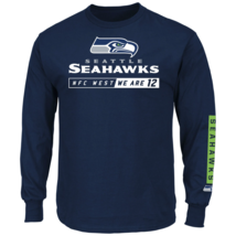 Majestic Men’s NFL Primary Receiver Long-Sleeved Tee Seahawks M #NIO26-414* - $24.99